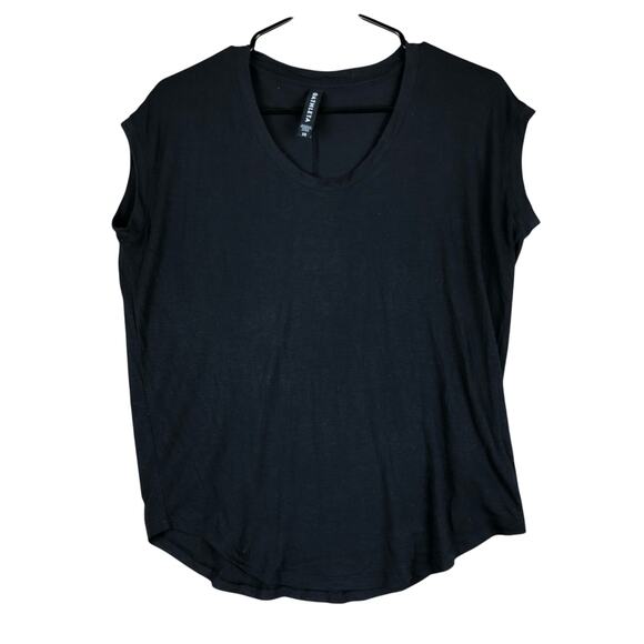 Athleta Womens Shirt Black Tank Athletic Scoop Neck Modal Blend Sleeveless XS - Picture 1 of 10